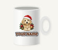 Groodle Christmas Personalised Christmas Mug