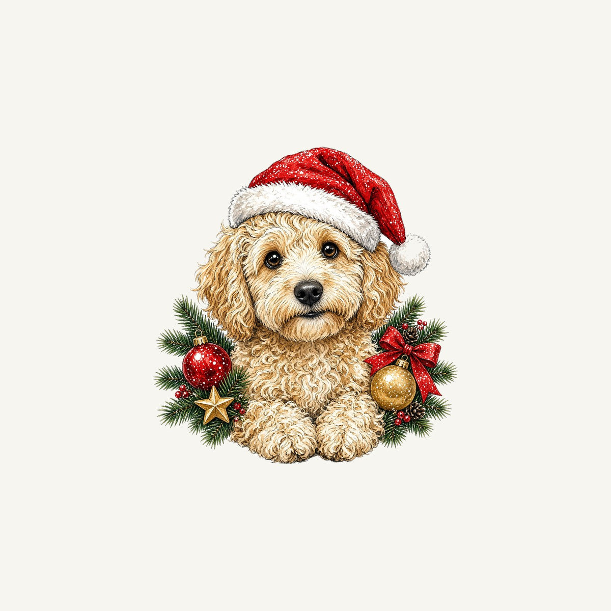 Groodle Christmas Personalised Christmas Mug