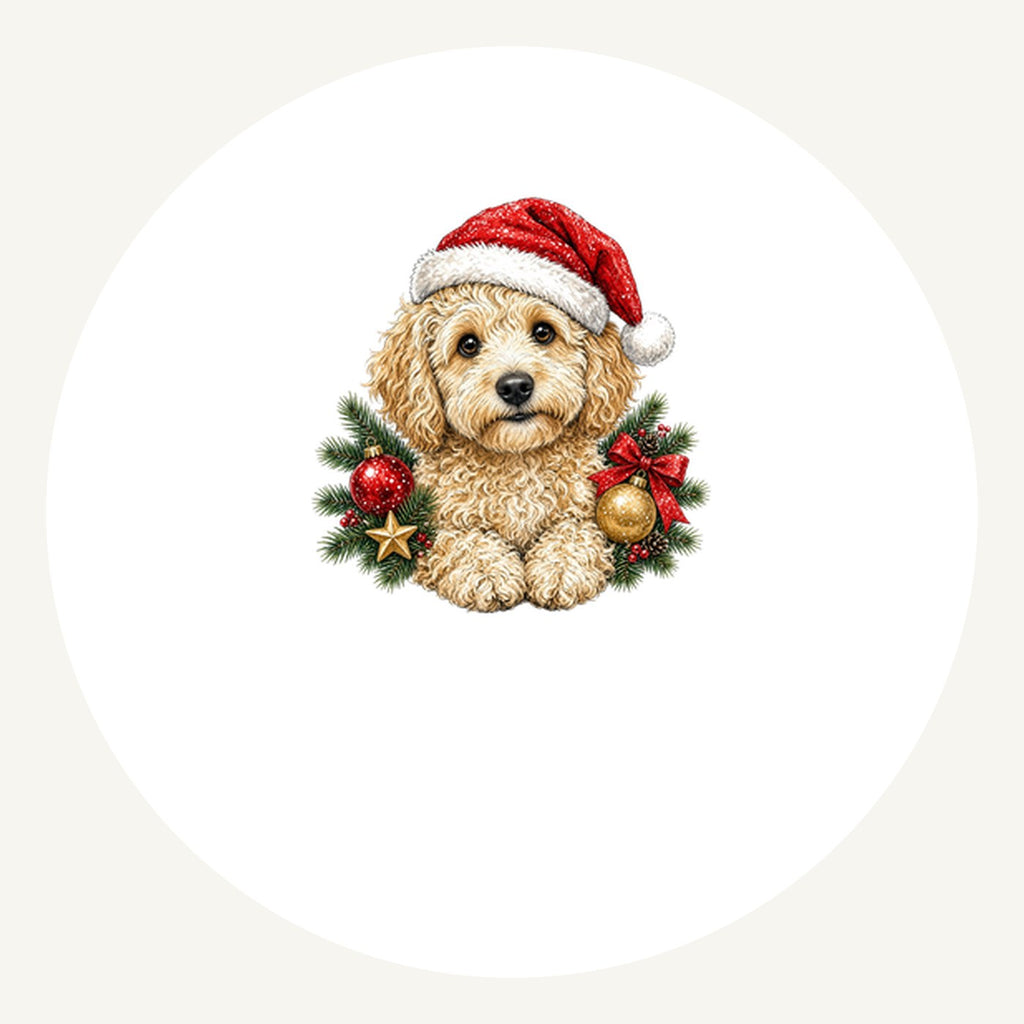 Groodle Personalised Pewter Christmas Ornament