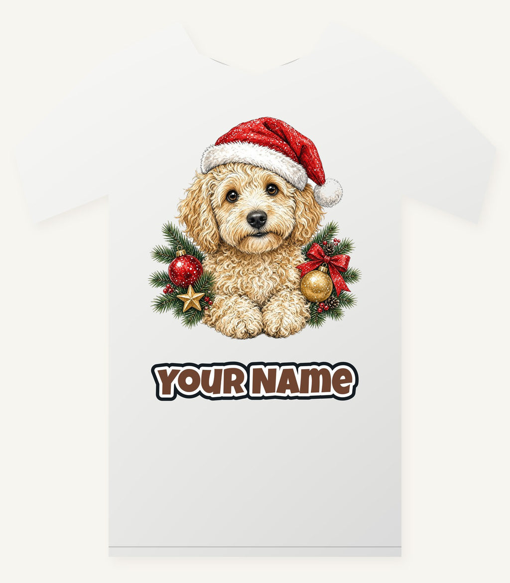 Groodle Christmas Personalised Christmas T-Shirt and Hoodie