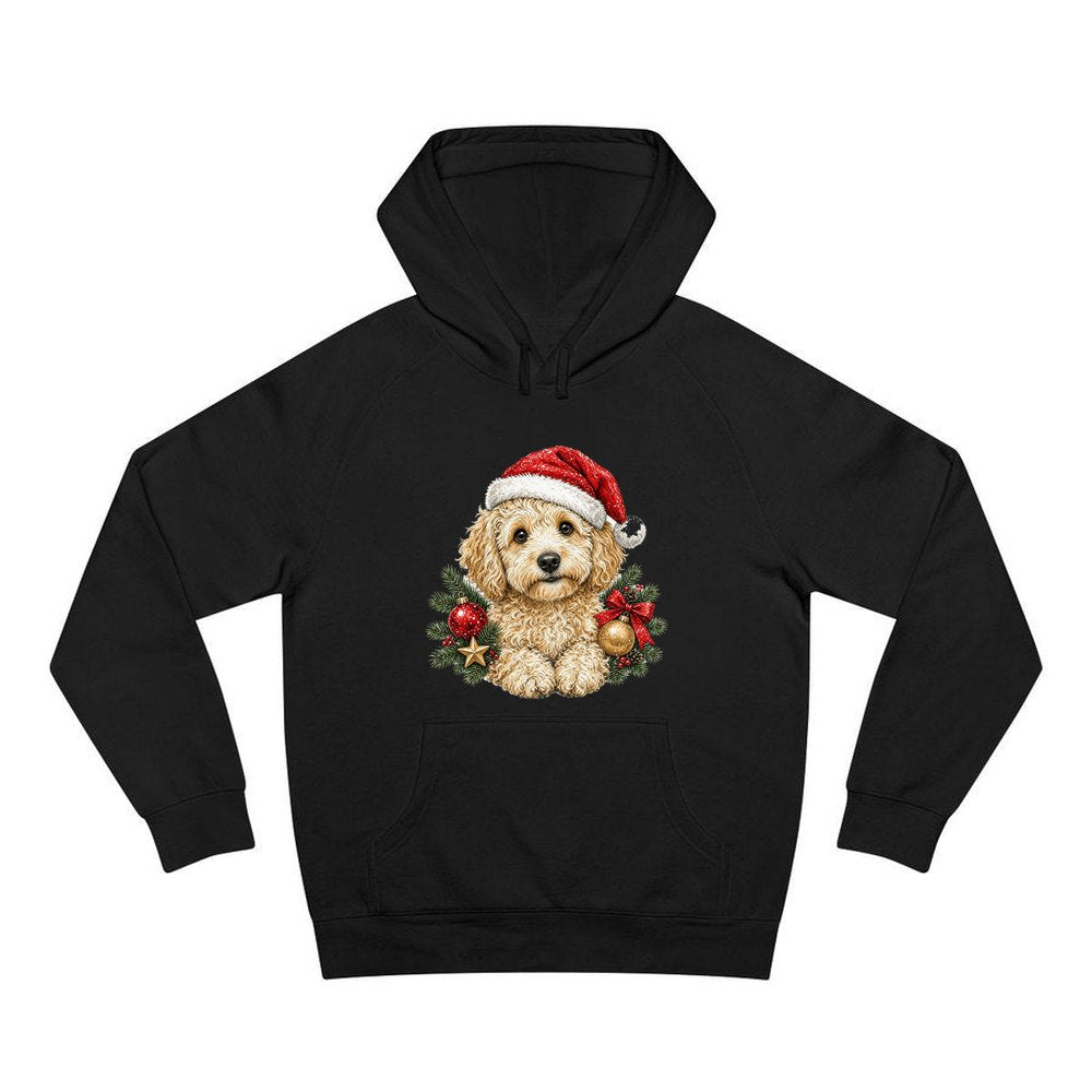 Groodle personalised Christmas hoodie in black