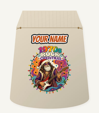 Groovy Rocker Santa Personalised Santa Sack