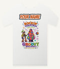 Groovy Rocking Christmas Elf Personalised Christmas T-Shirt and Hoodie