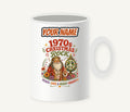 Groovy Seventies Hippie Santa Personalised Christmas Mug
