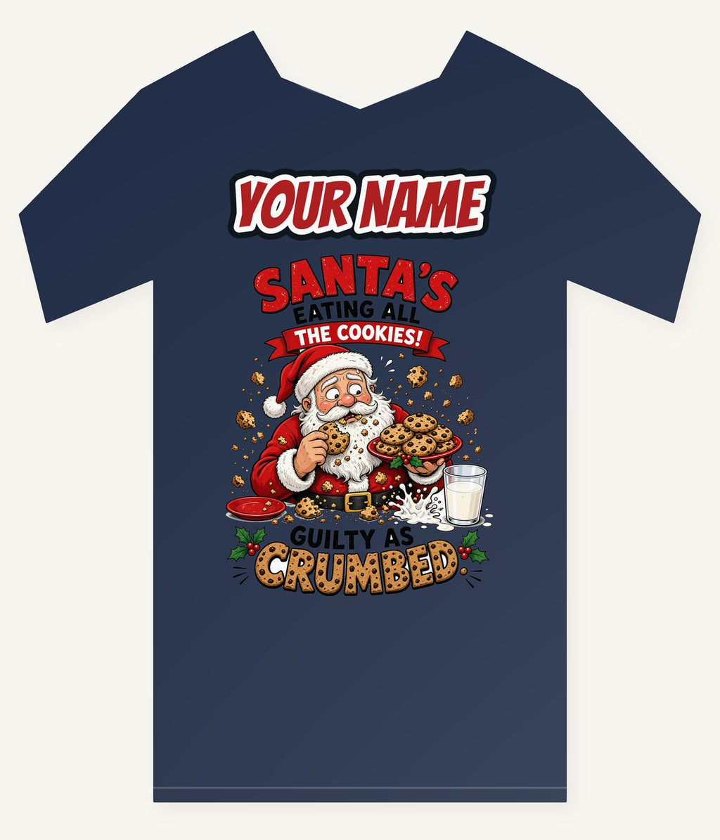 Guilty as Crumbed Personalised Kids and Baby Christmas Tee