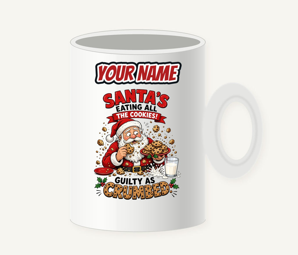 Guilty as Crumbed Personalised Christmas Mug