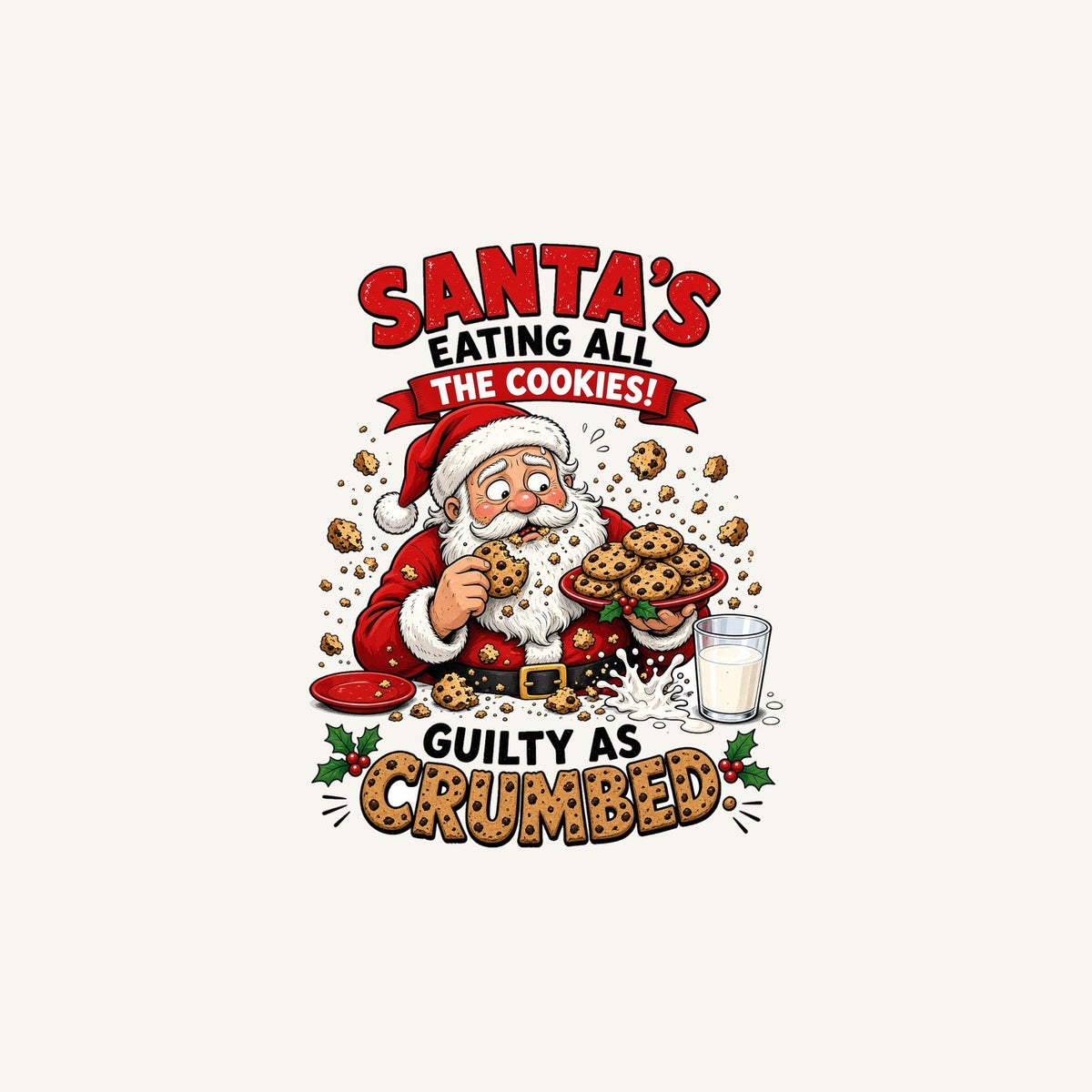 Guilty as Crumbed Personalised Christmas Mug