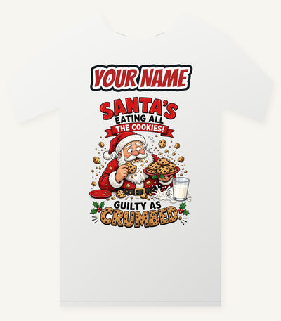 Guilty as Crumbed Personalised Christmas T-Shirt and Hoodie