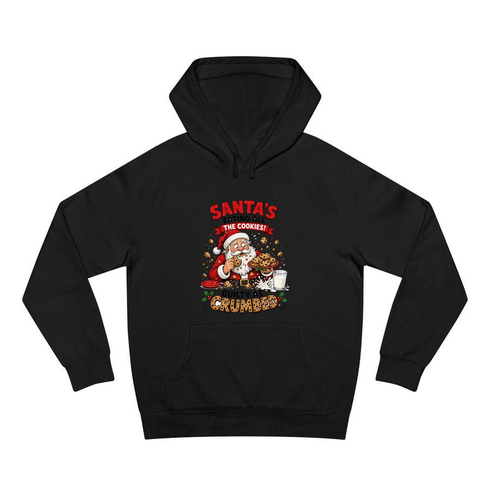 Guilty as Crumbed personalised Christmas hoodie in black