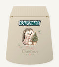 Hedgehog First Christmas Tree Personalised Santa Sack