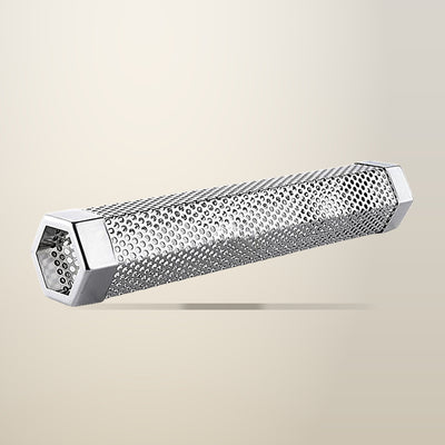 Hexagon Stainless Steel BBQ Smoker Tube, Silver