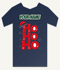 Ho Ho Ho Santa Hat Personalised Kids and Baby Christmas Tee