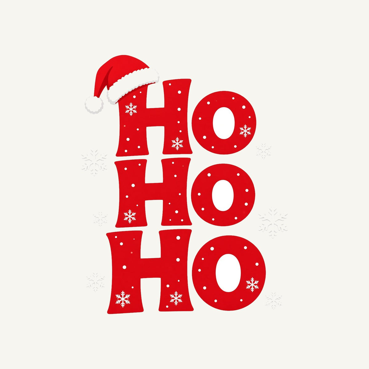 Ho Ho Ho Santa Hat Personalised Christmas T-Shirt and Hoodie