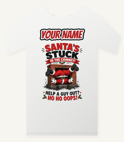 Ho Ho Oops Personalised Christmas T-Shirt and Hoodie