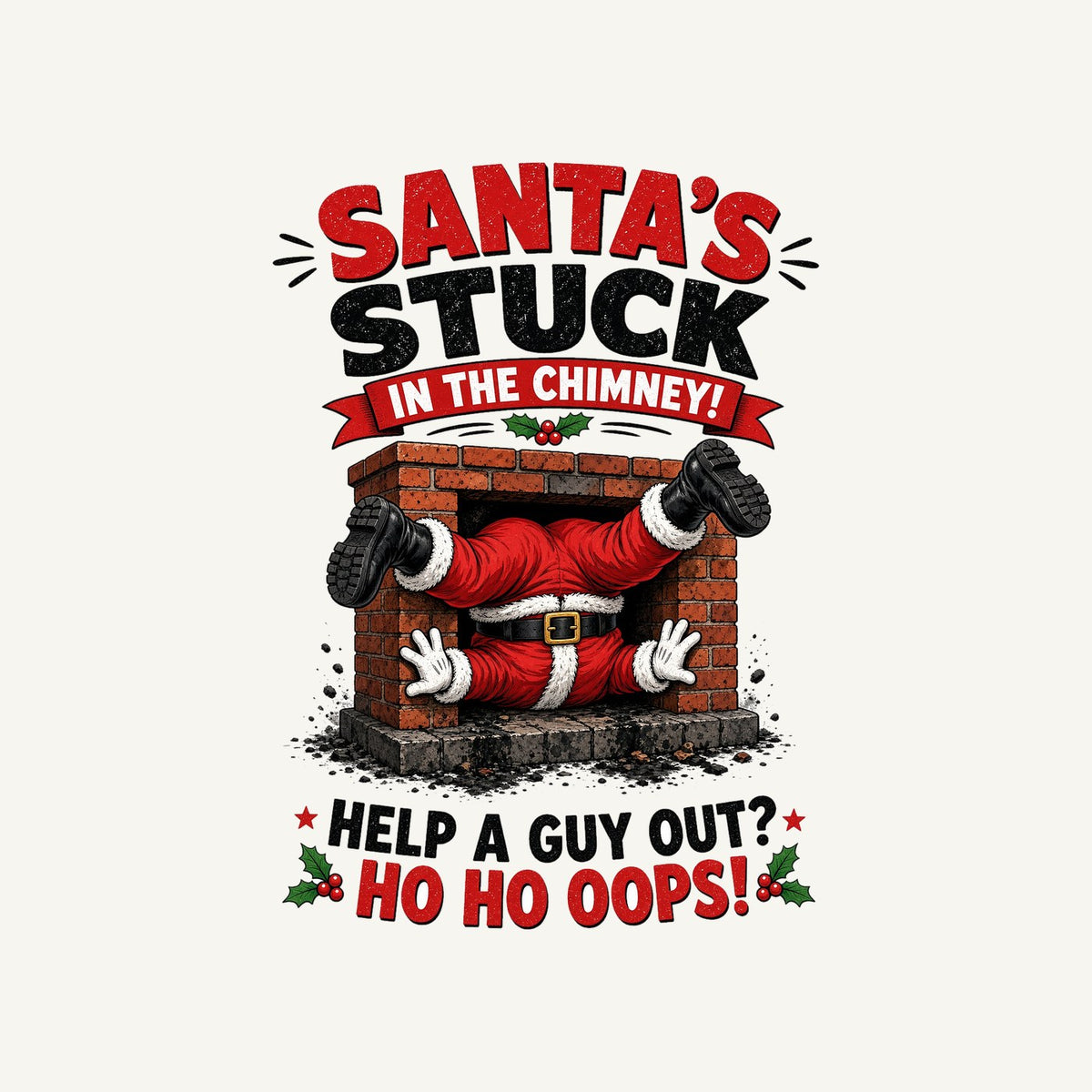 Ho Ho Oops Personalised Santa Sack