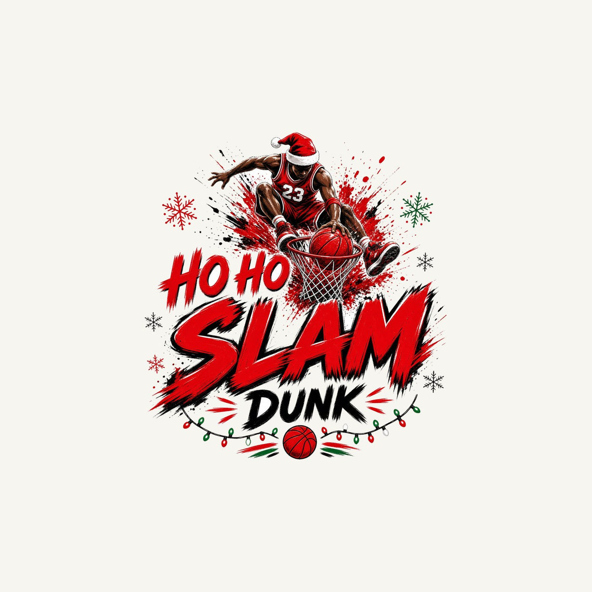 Ho Ho Slam Dunk Personalised Christmas Mug