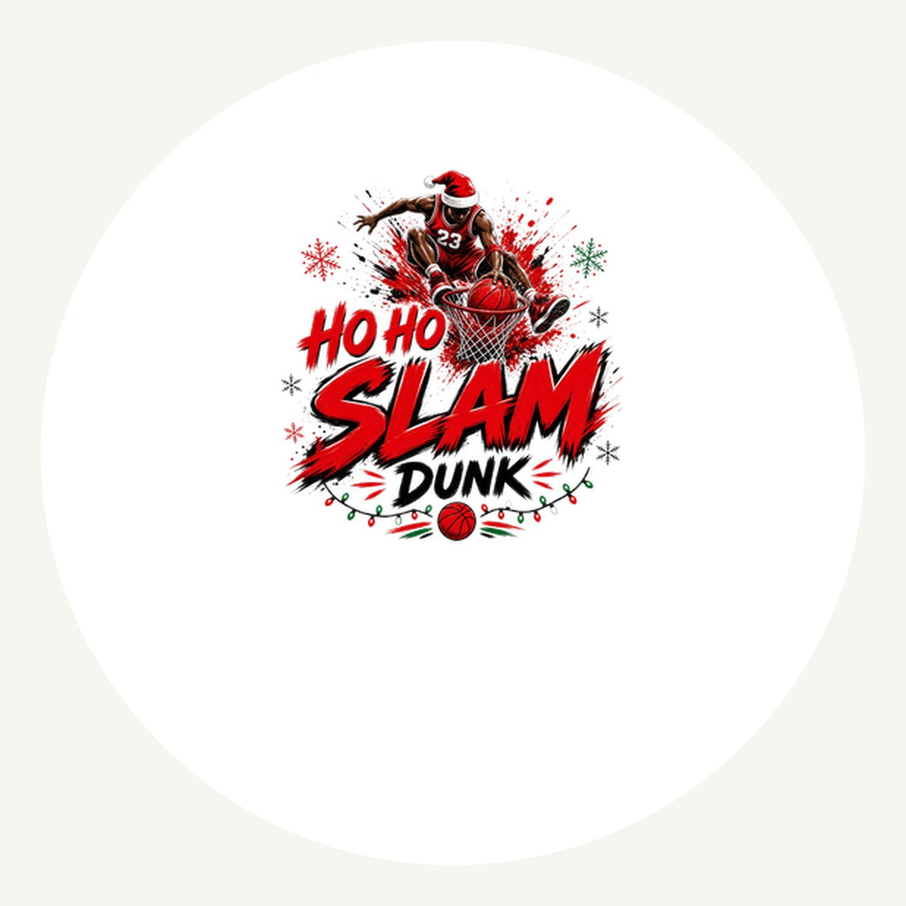 Ho Ho Slam Dunk Personalised Pewter Christmas Ornament