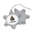 Holly Fairy Godmother Personalised Pewter Christmas Ornament