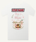 Home Is Where Mum Is Personalised Christmas T-Shirt and Hoodie