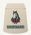 Horse and Holly Wreath Personalised Santa Sack