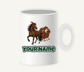 Horse Drawn Santa Sleigh Personalised Christmas Mug
