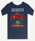 Howzat Cricket Christmas Personalised Kids and Baby Christmas Tee