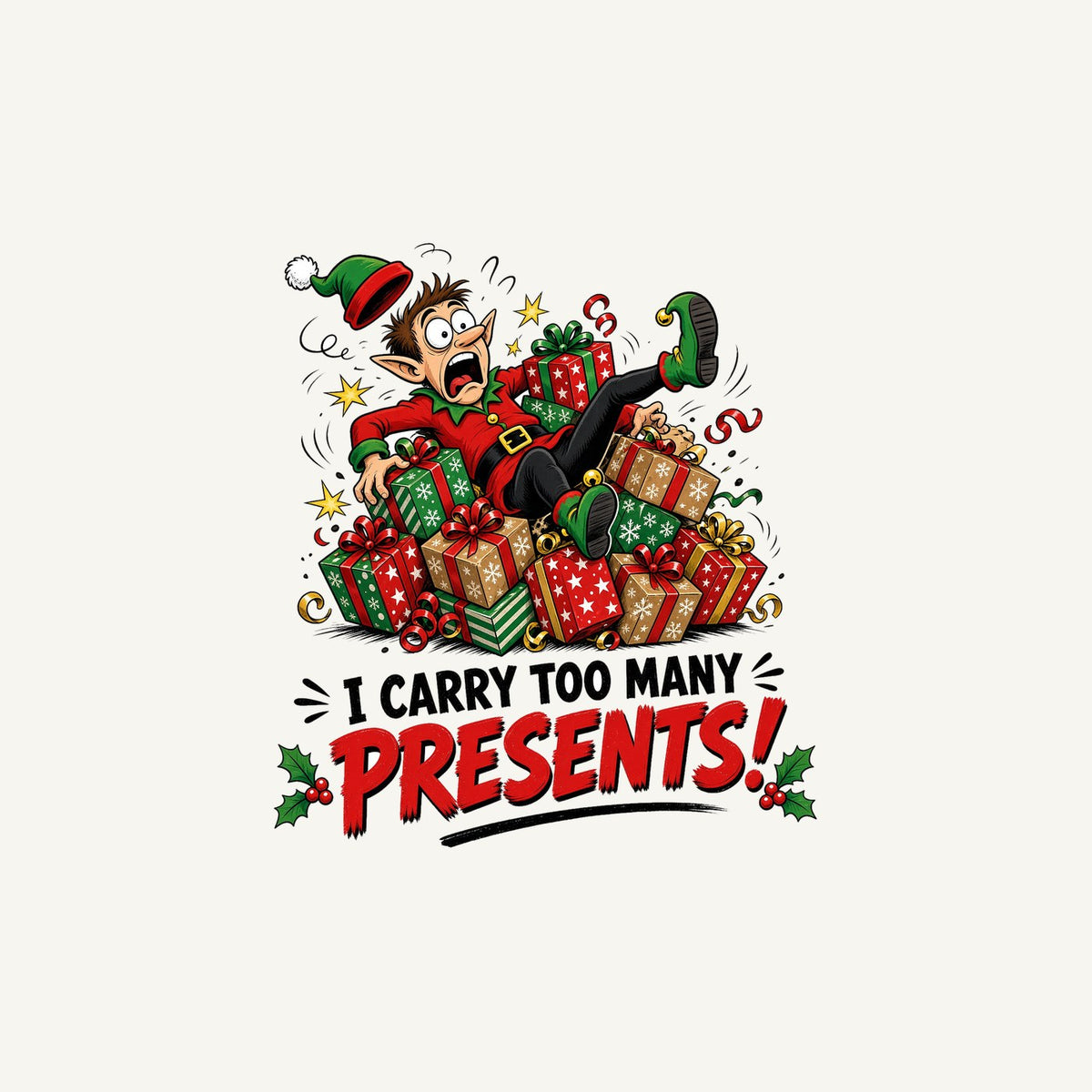 I Carry Too Many Presents Personalised Christmas Mug