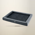 i.Pet Egg Crate Foam Pet Bed, Grey, Extra Large, on a plain cream background