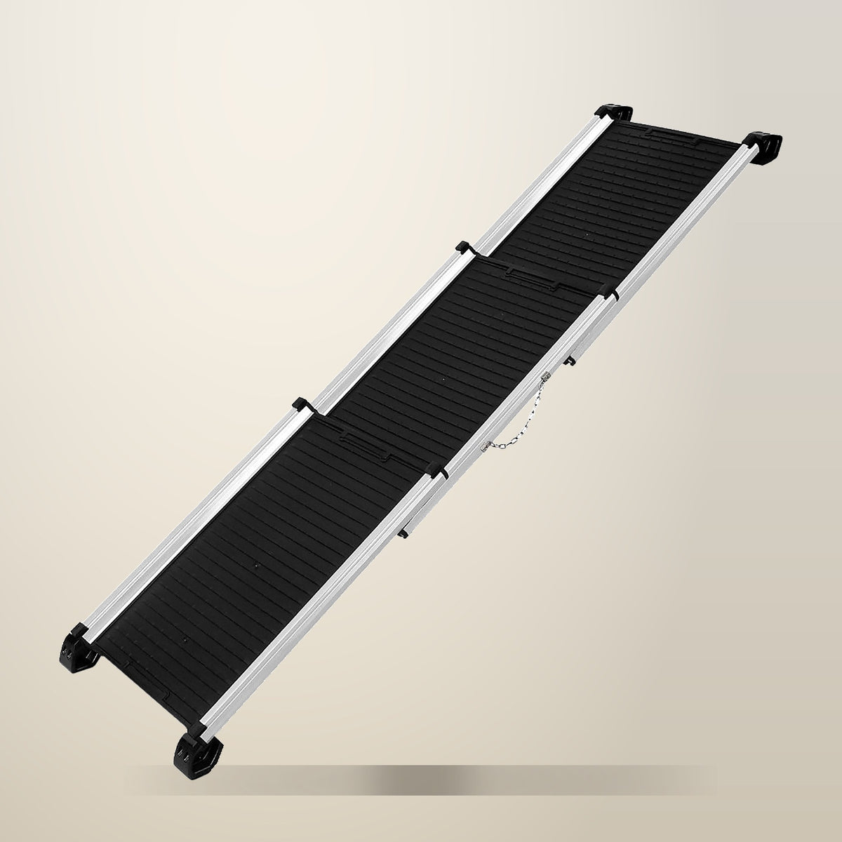 i.Pet Dog Ramp, Car SUV, Black, Aluminium, on a plain cream background