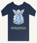 Ice Angel In Snow Gown Personalised Kids Tee and Baby Bodysuit