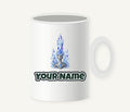 Ice Crystal Candle Personalised Christmas Mug
