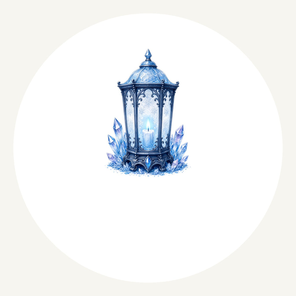 Ice Crystal Lantern Personalised Pewter Christmas Ornament