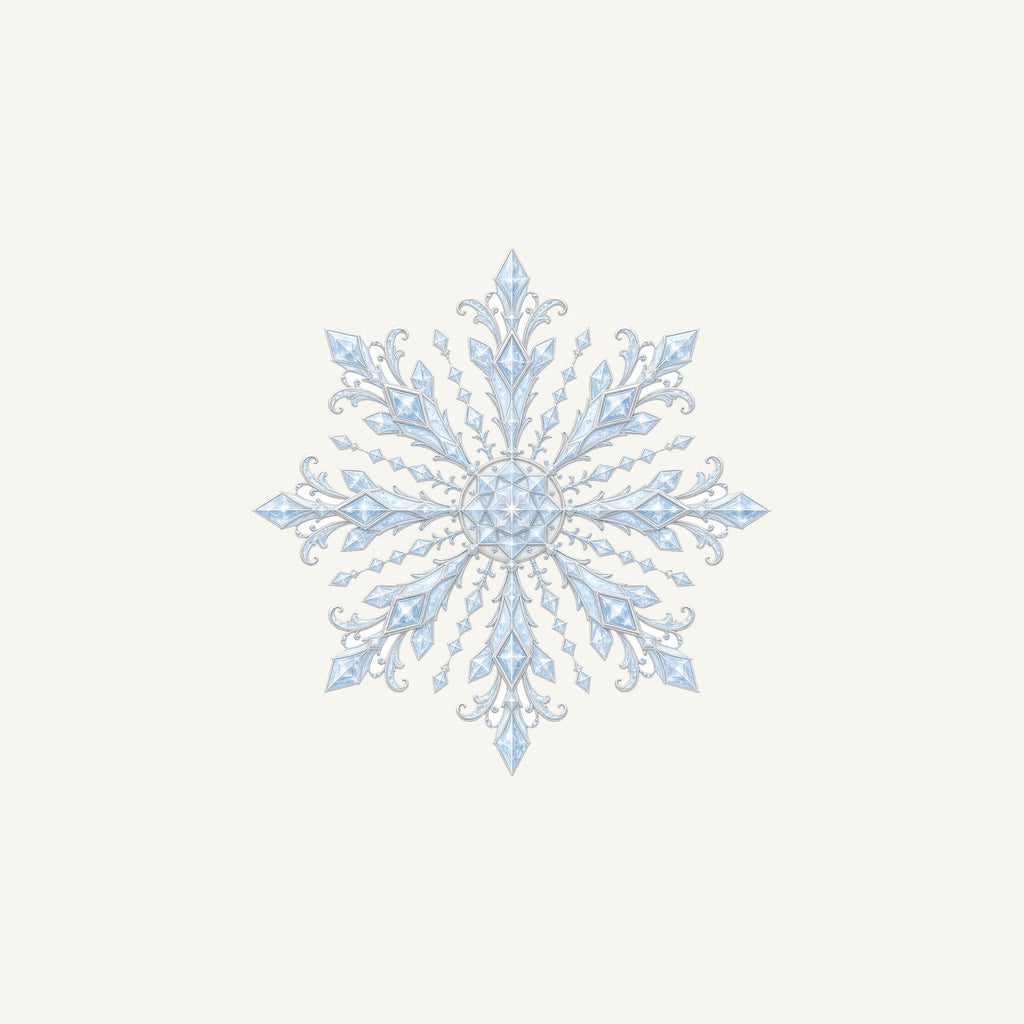 Ice Crystal Snowflake Personalised Christmas Mug