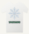 Ice Crystal Snowflake Personalised Christmas T-Shirt and Hoodie