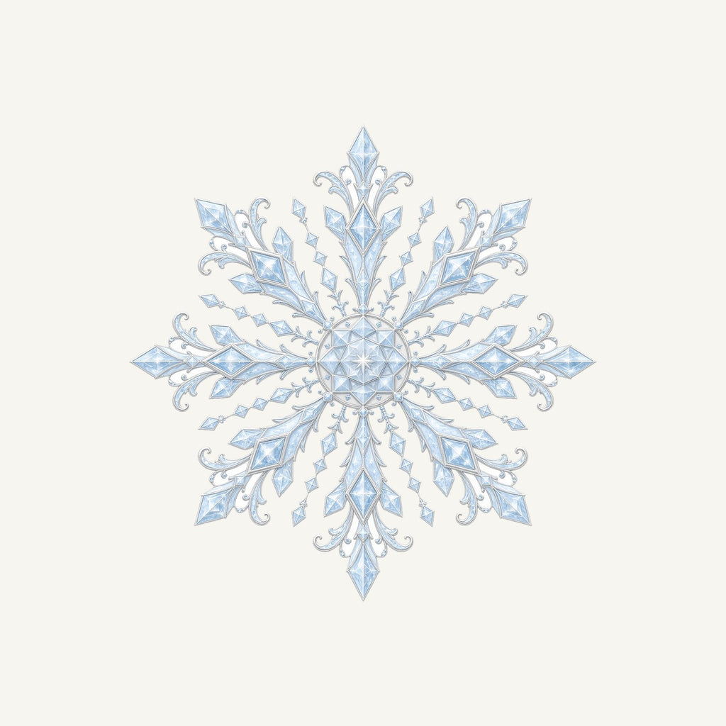 Ice Crystal Snowflake Personalised Christmas T-Shirt and Hoodie