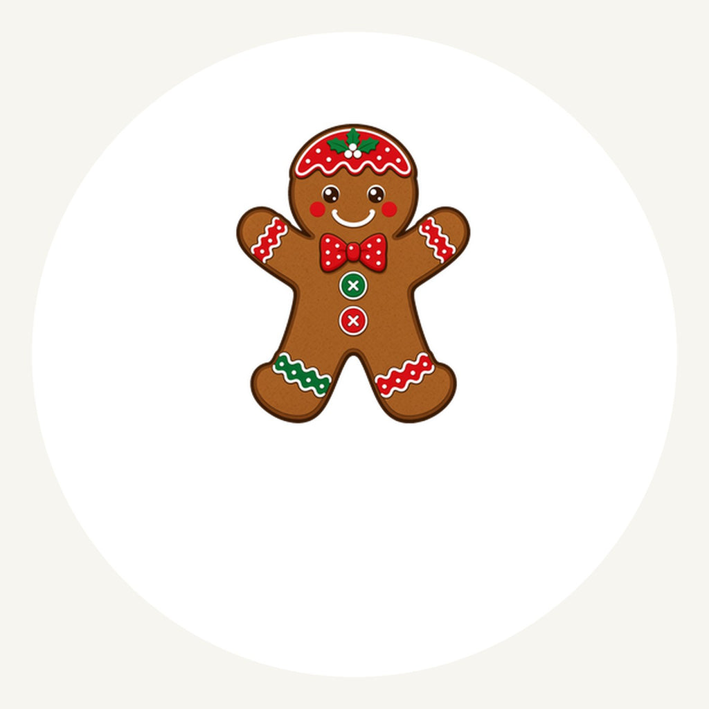 Iced Gingerbread Man Biscuit Personalised Pewter Christmas Ornament