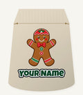Iced Gingerbread Man Biscuit Personalised Santa Sack