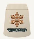 Iced Gingerbread Snowflake Biscuit Personalised Santa Sack