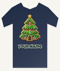 Iced Gingerbread Tree Personalised Kids Tee and Baby Bodysuit