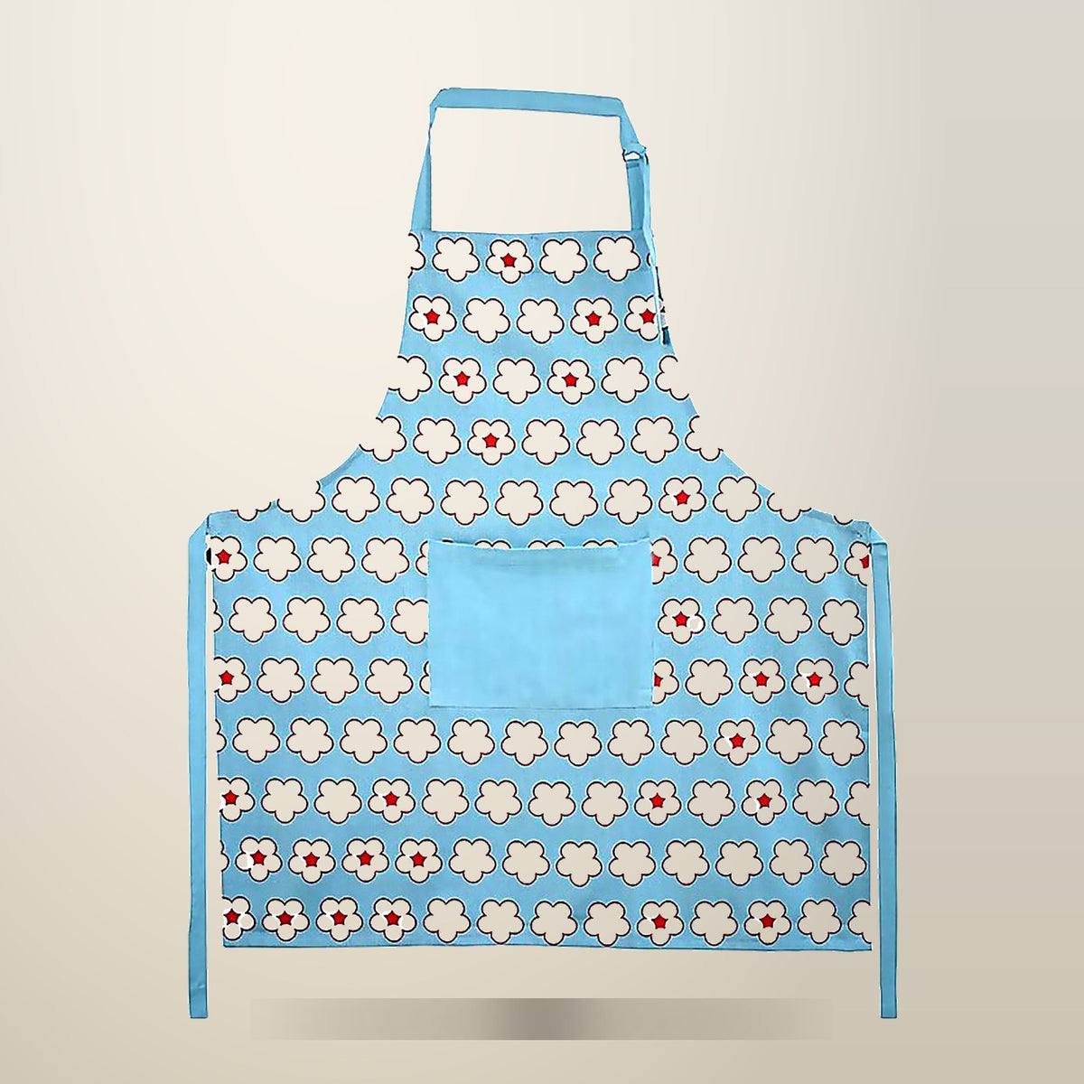 IDC Homewares Cotton Bud Apron, 100% Cotton, on a plain cream background