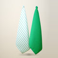 IDC Homewares Tea Towels, Mint, Set of 2, on a plain cream background