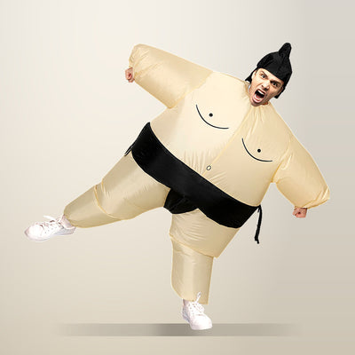 Inflatable Sumo Costume, Adult, Skin Tone