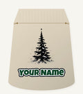 Ink Sketch Christmas Tree Personalised Santa Sack
