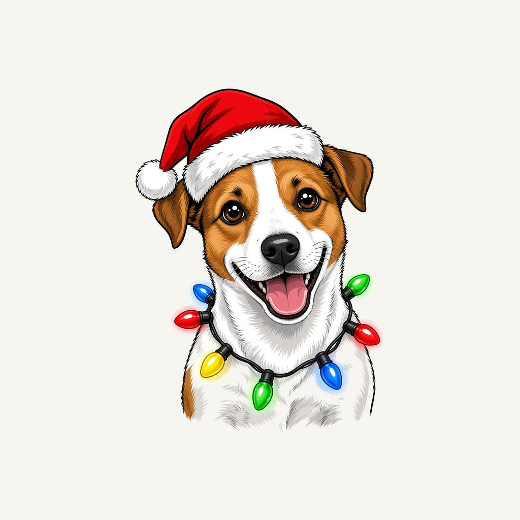 Jack Russell Christmas Personalised Christmas Pet Bandana, Cat or Dog