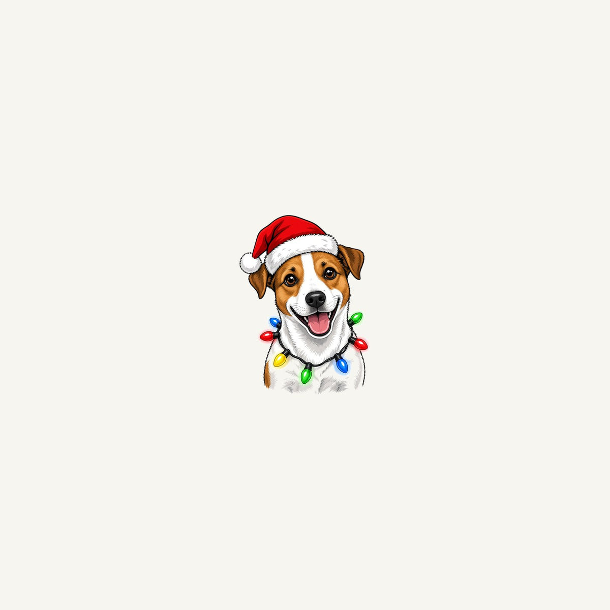 Jack Russell Christmas Personalised Beach Towel