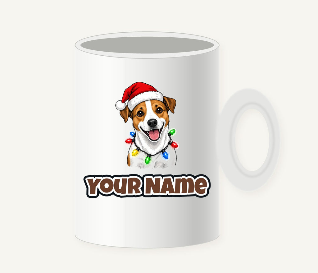 Jack Russell Christmas Personalised Christmas Mug