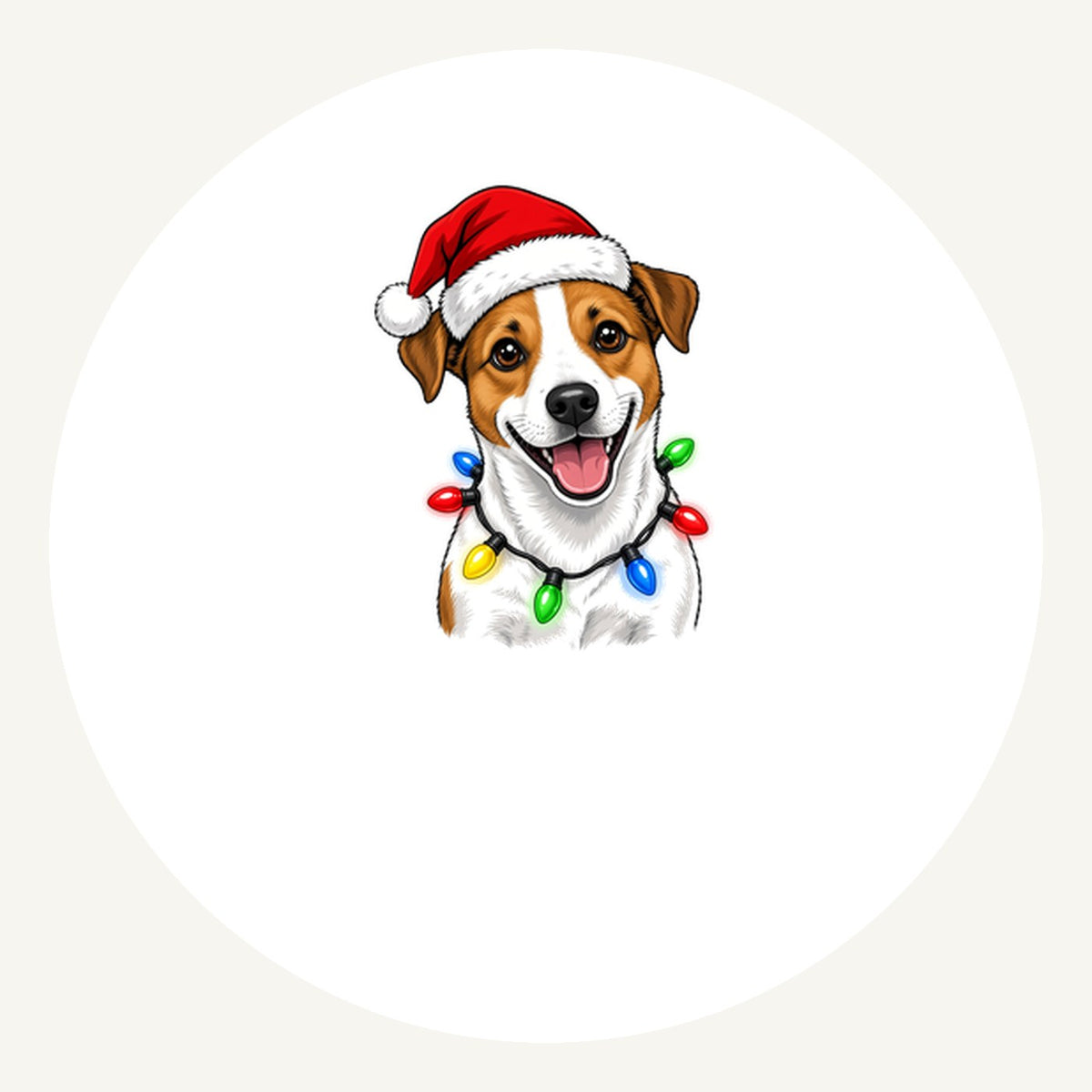 Jack Russell Personalised Pewter Christmas Ornament