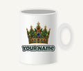 Jewelled Christmas Crown Personalised Christmas Mug