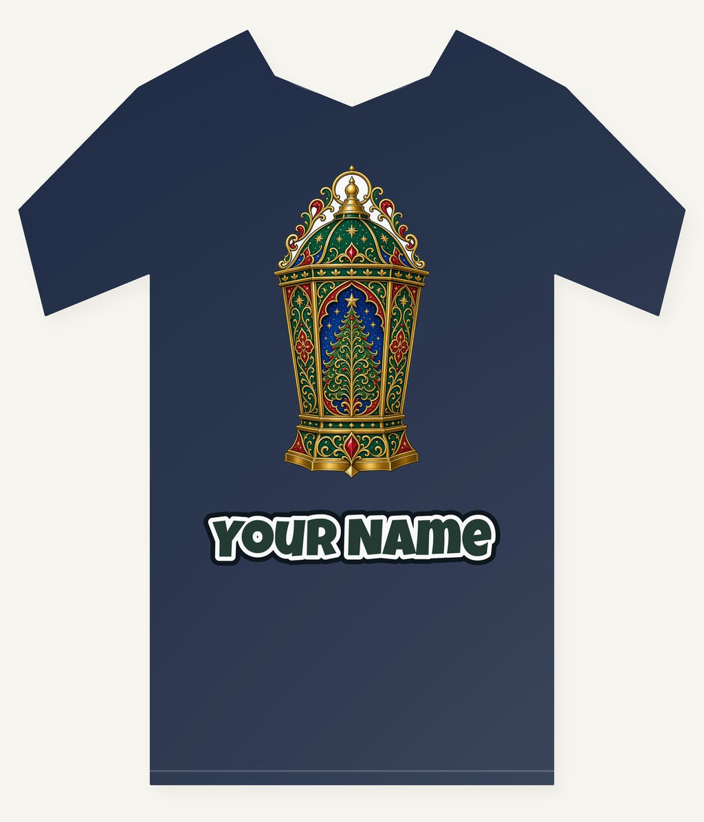 Jewelled Christmas Lantern Personalised Kids Tee and Baby Bodysuit