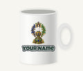 Jewelled Gold Candle Holder Personalised Christmas Mug
